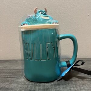 Rae Dunn monster sulley mug, ceramic sulley jar with lid